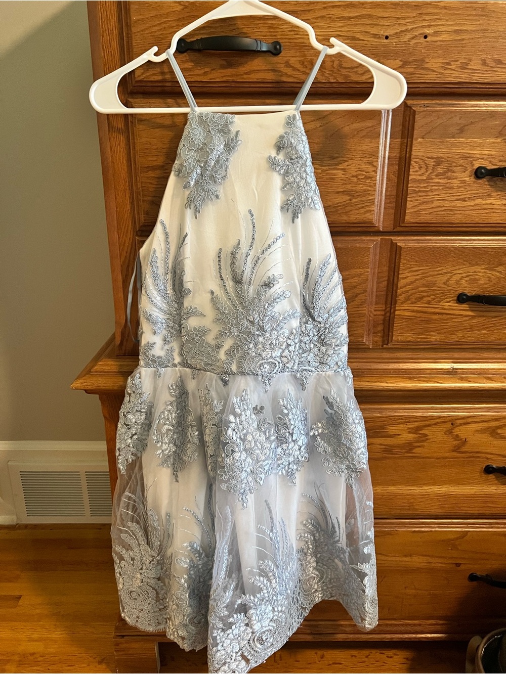 Altar’d State Blue Lace Formal Dress